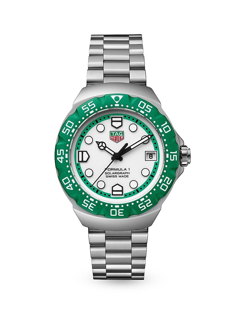 Women's Formula 1 Stainless Steel Solargraph Watch/38MM - Steel