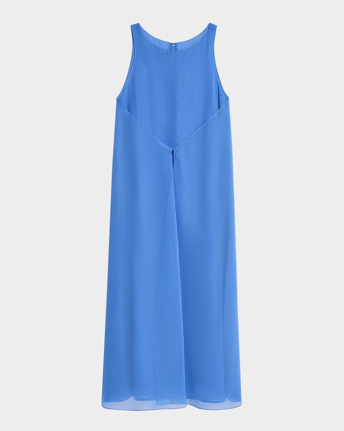 Sleeveless Techno Georgette Maxi Dress