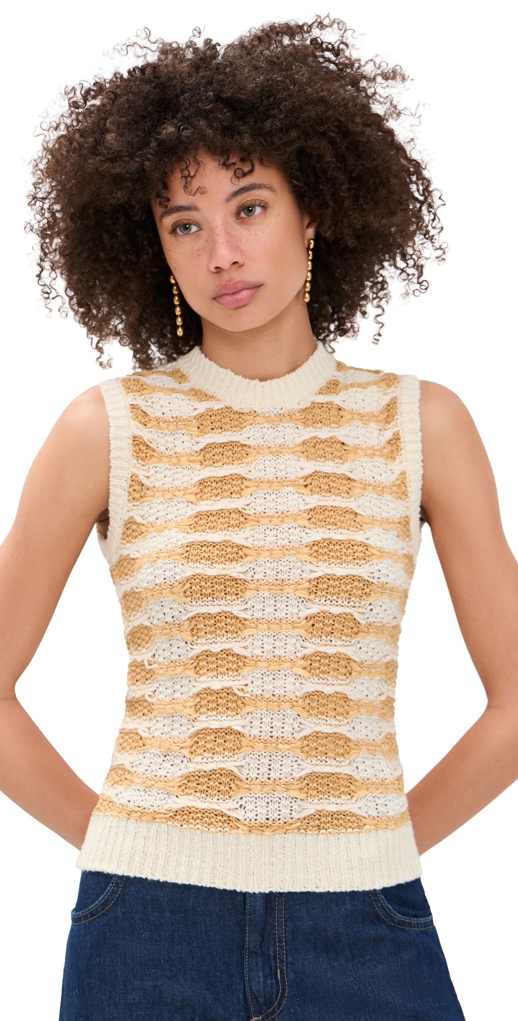 Ulla Johnson Patrizia Knit Top Beach L