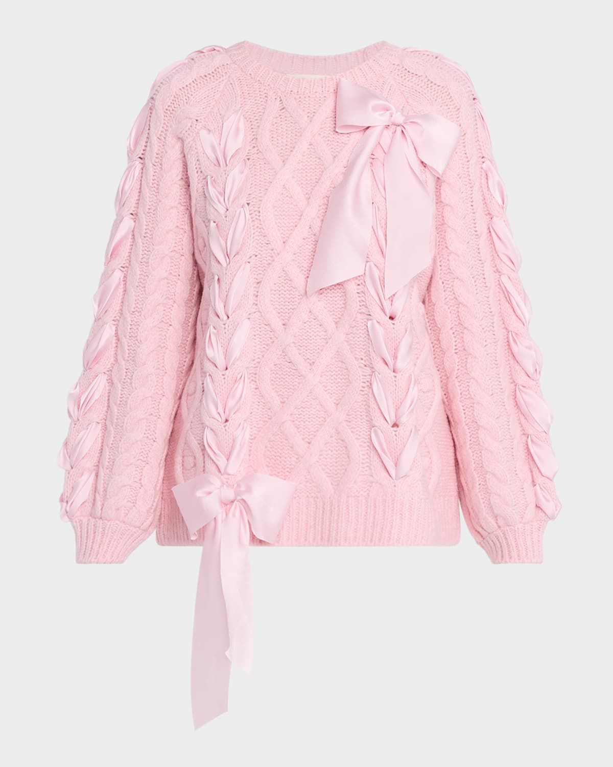 Kloss Alpaca-Blend Ribbon Pullover