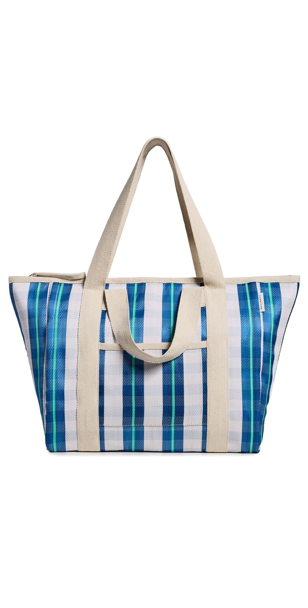 SunnyLife Recycled Nylon Cooler Tote Bag Blue Neon One Size