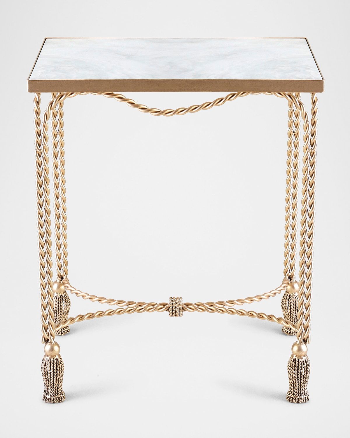Farah Marble-Top Side Table