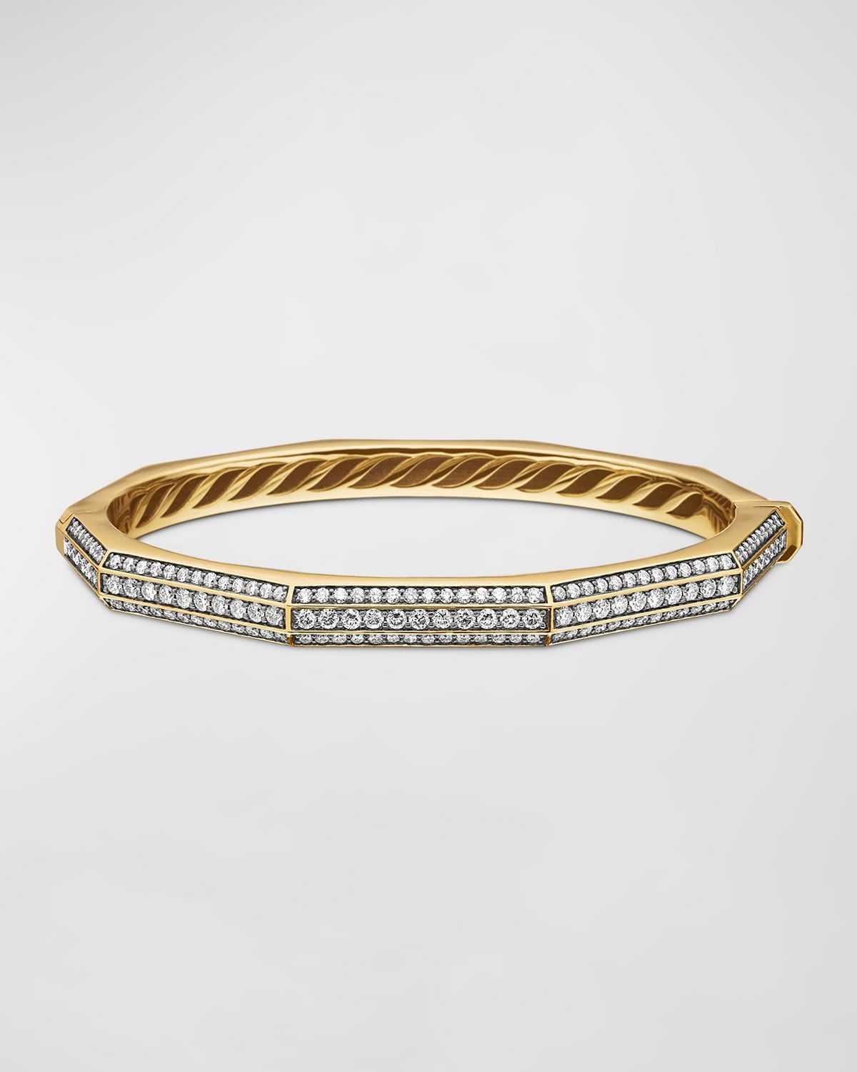 Carlyle Bracelet with Diamonds in 18K Gold, 5.5mm