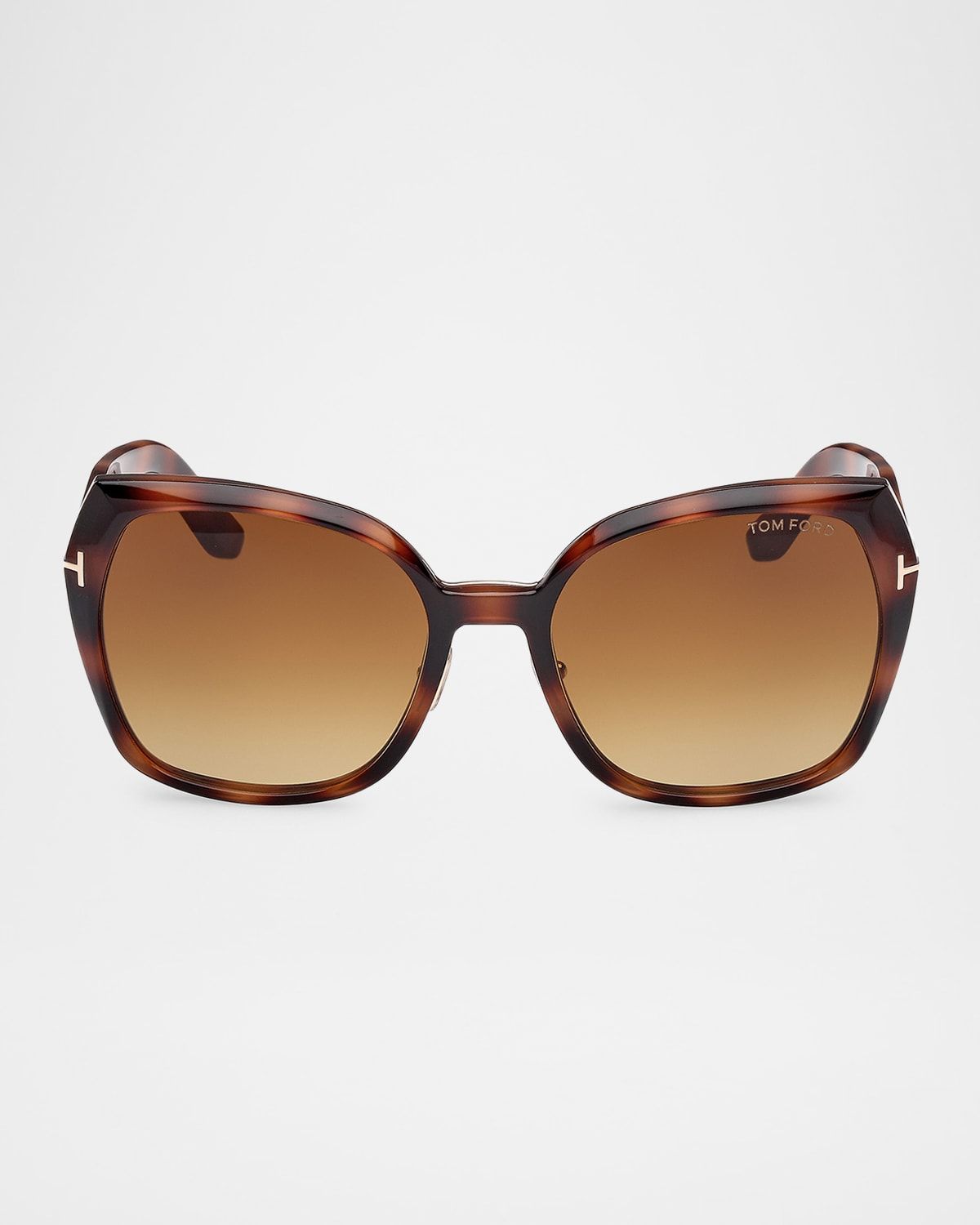 Plum Plastic Cat-Eye Sunglasses