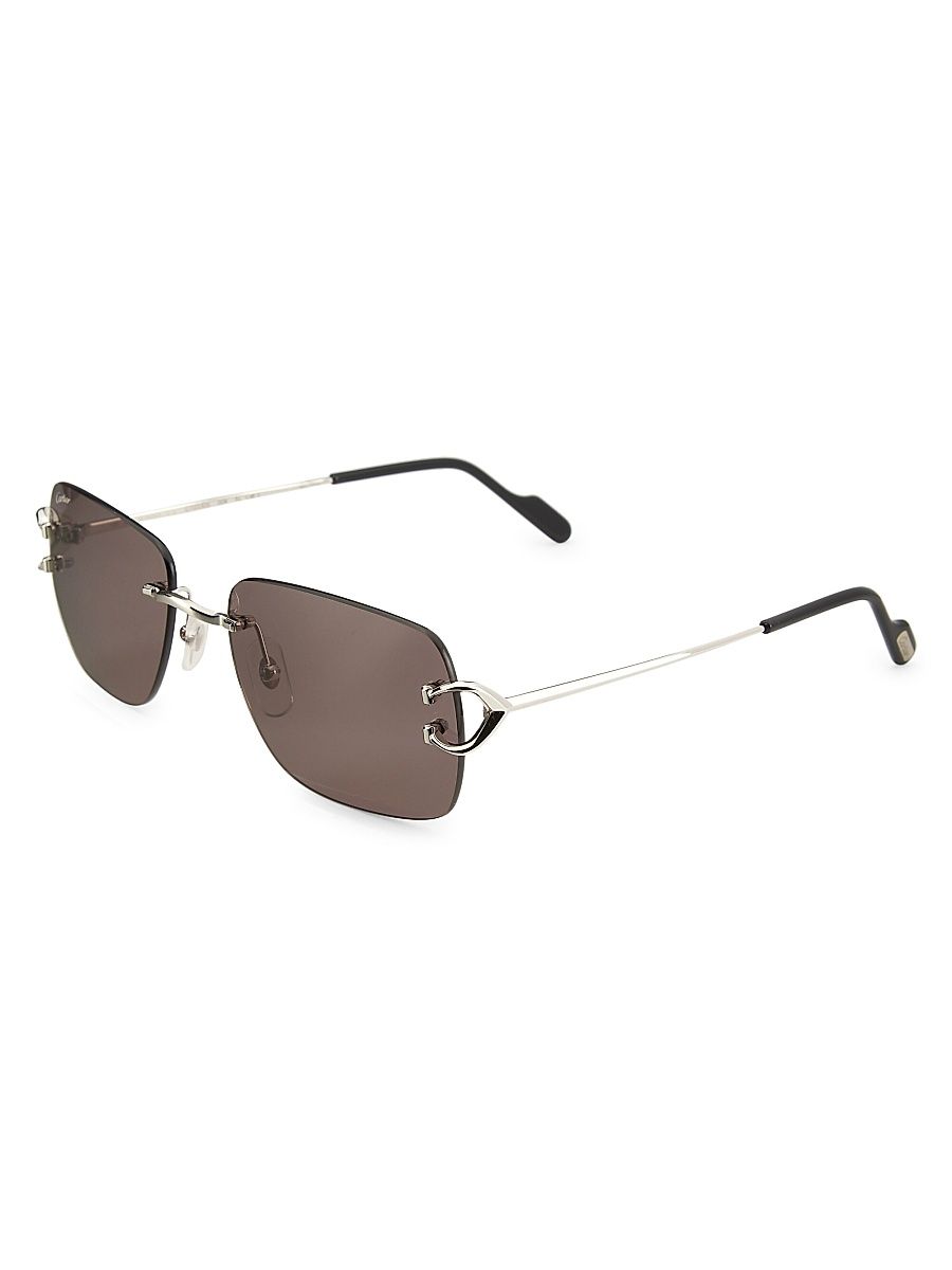 Men's Signature C Ct0330s-004 59MM Sunglasses - Silver