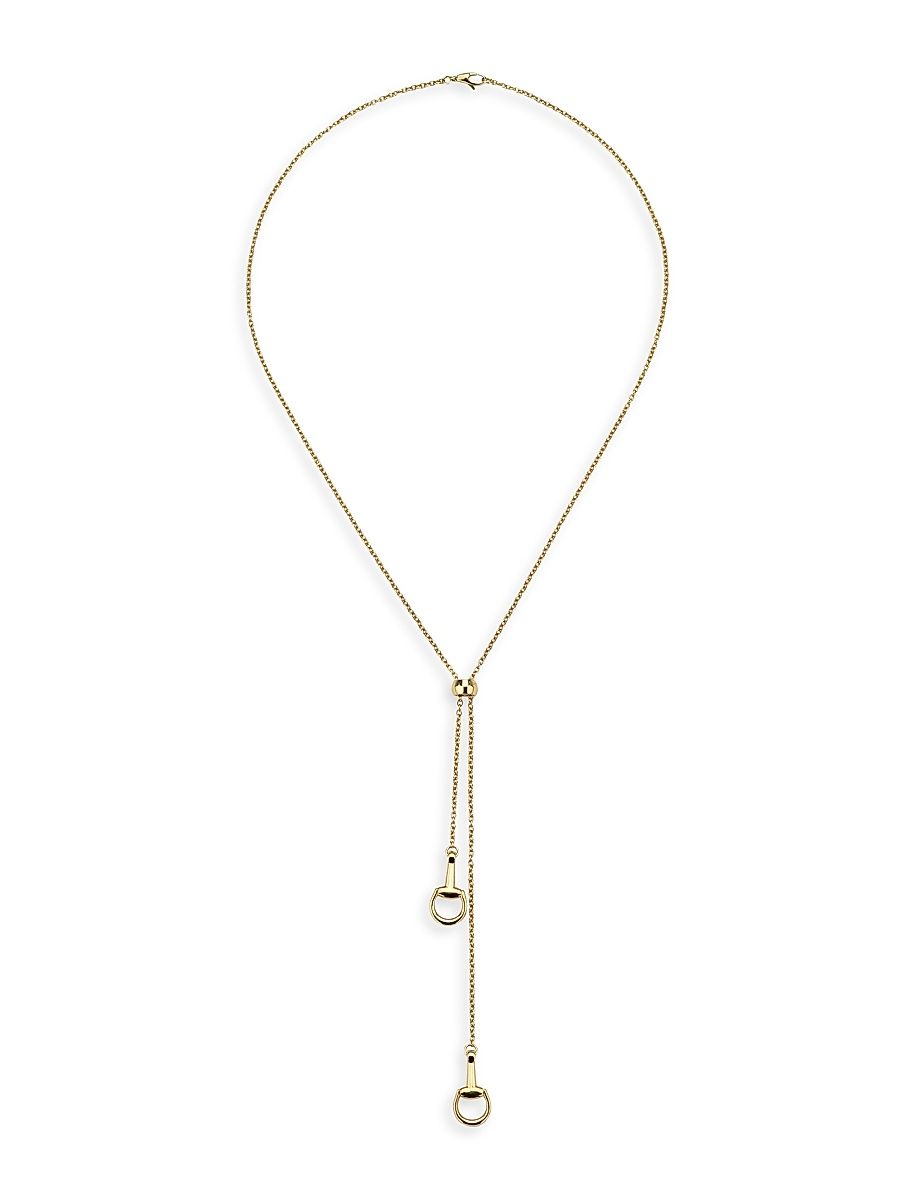 Women's Horsebit 18K Yellow Gold Necklace - Yellow Gold