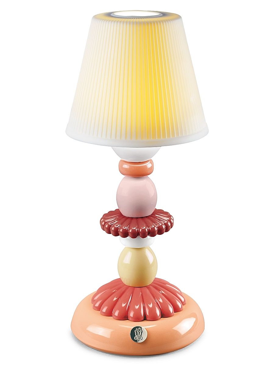 Lotus Firefly Lamp - Coral