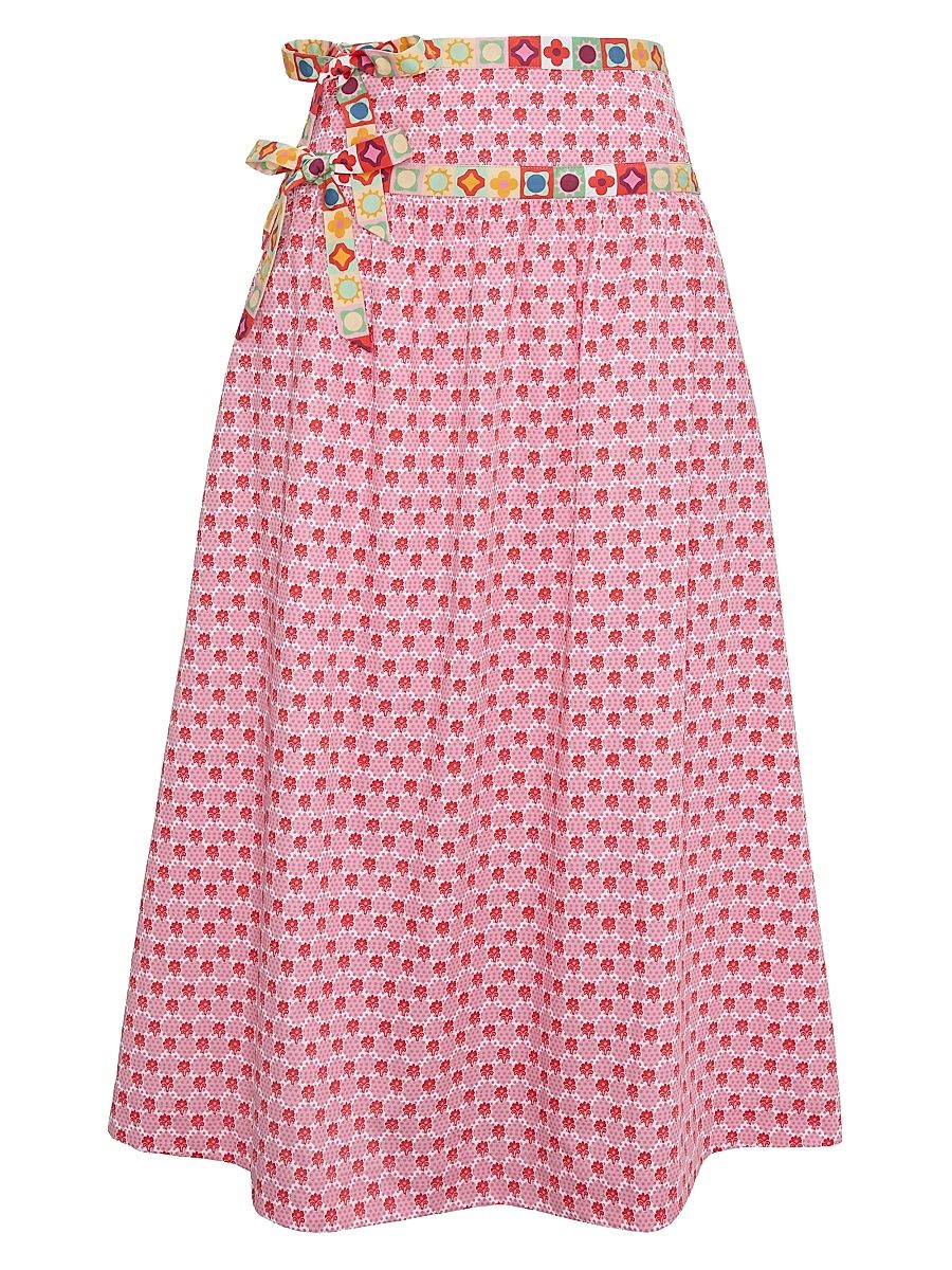 Women's The Faris Skirt - Pink Cala Check - Size XXL