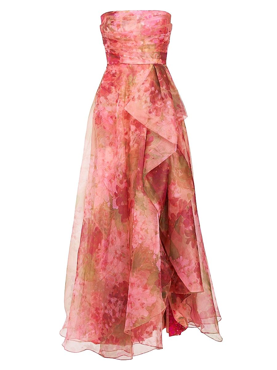 Women's Fahreta Floral Strapless Gown - Printed Wisteria - Size 16