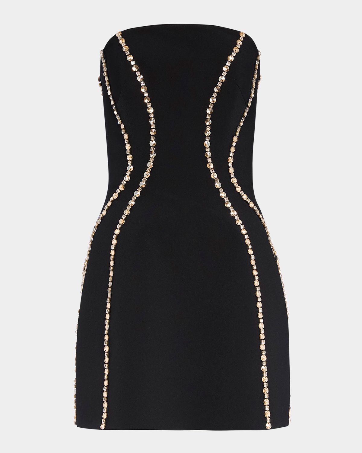 Love Bug Strapless Crystal Mini Dress