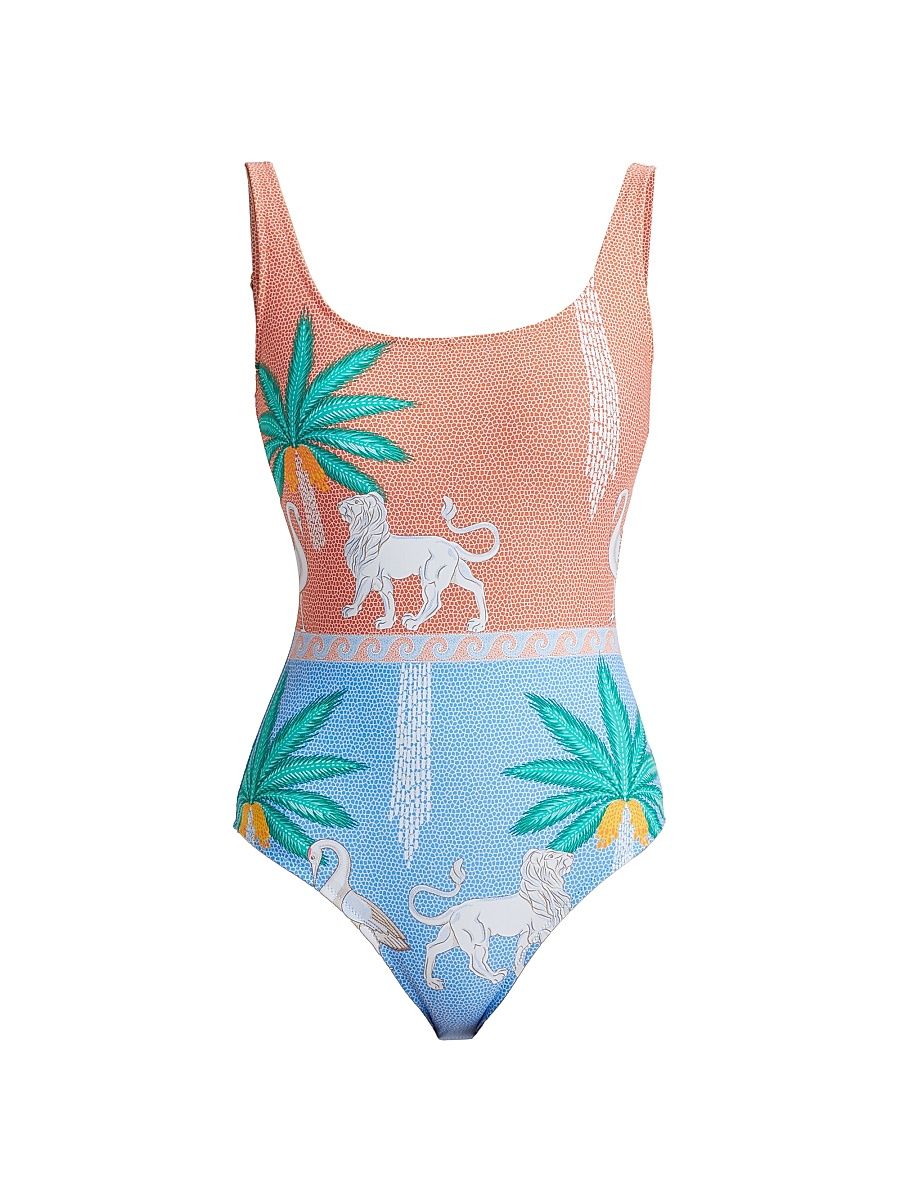 Women's Johnny Was x Paolita Tank One-Piece Swimsuit - Circes Garden - Size Large