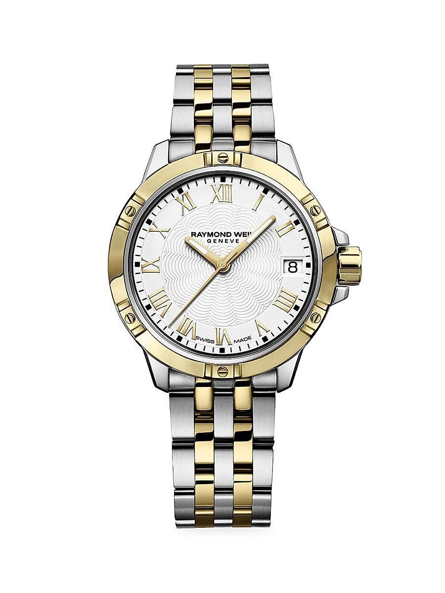 Women's Tango Two-Tone Gold & Stainless Steel Bracelet Watch - Silver