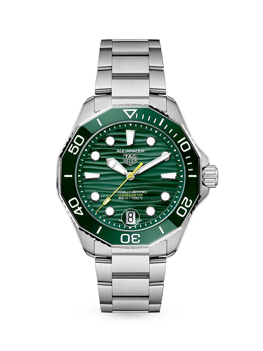 Women's Aquaracer Professional 300 Stainless Steel Bracelet Watch/42MM - White