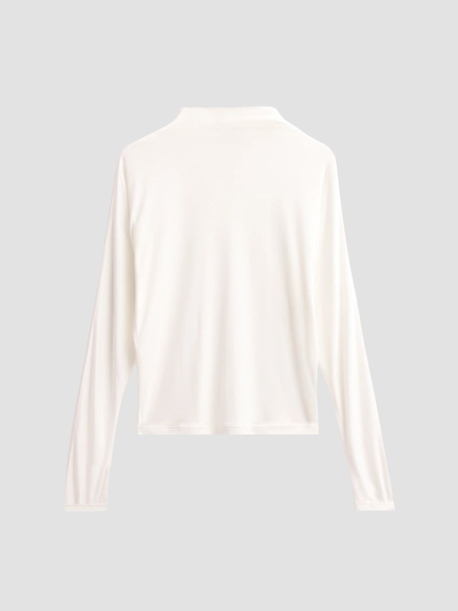 Vince Women's Funnel Neck Dolman-Sleeve Top - Ivory - Size XXS