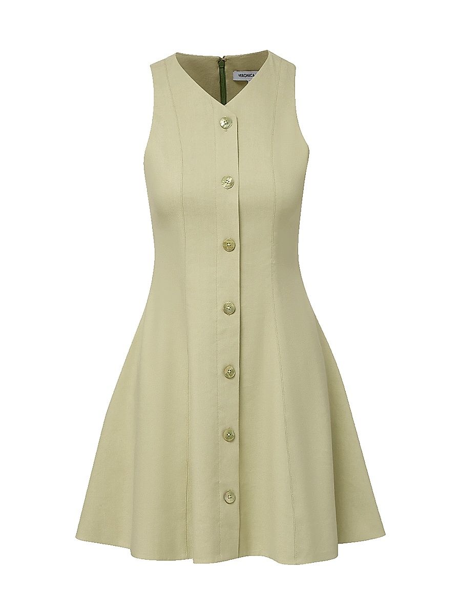 Women's Steiner Button-Front Minidress - Pistachio - Size 16
