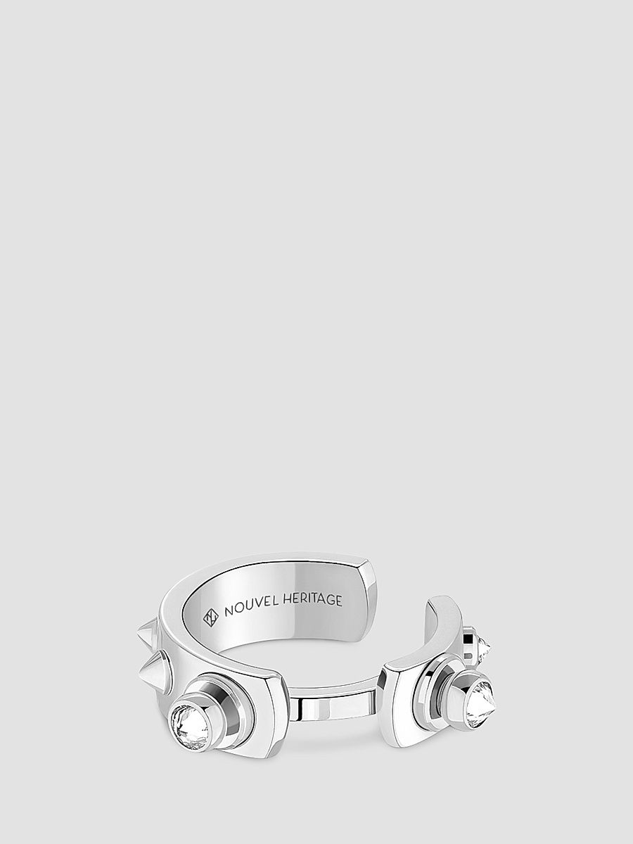 Women's Mood Brunch In NY 18K White Gold & 0.12 TCW Diamond Ear Cuff - White Gold