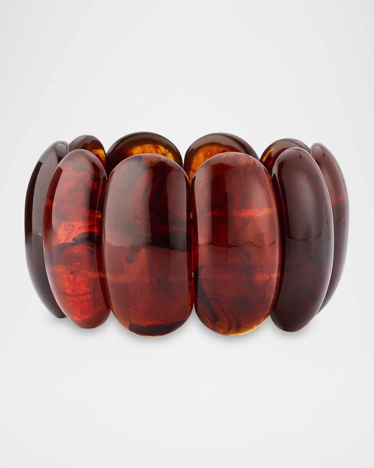 Resin Tortoiseshell Stretch Bracelet