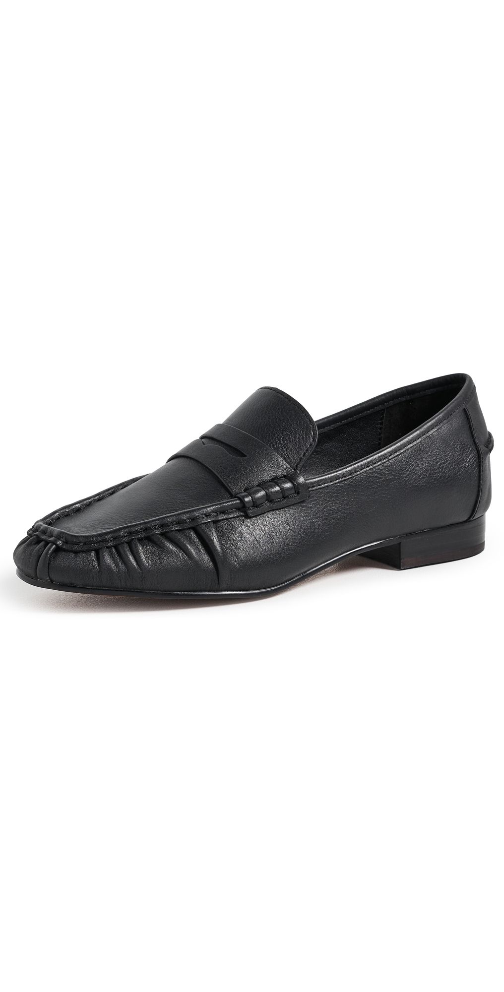 Madewell Ashley Ruched Loafers True Black 7.5