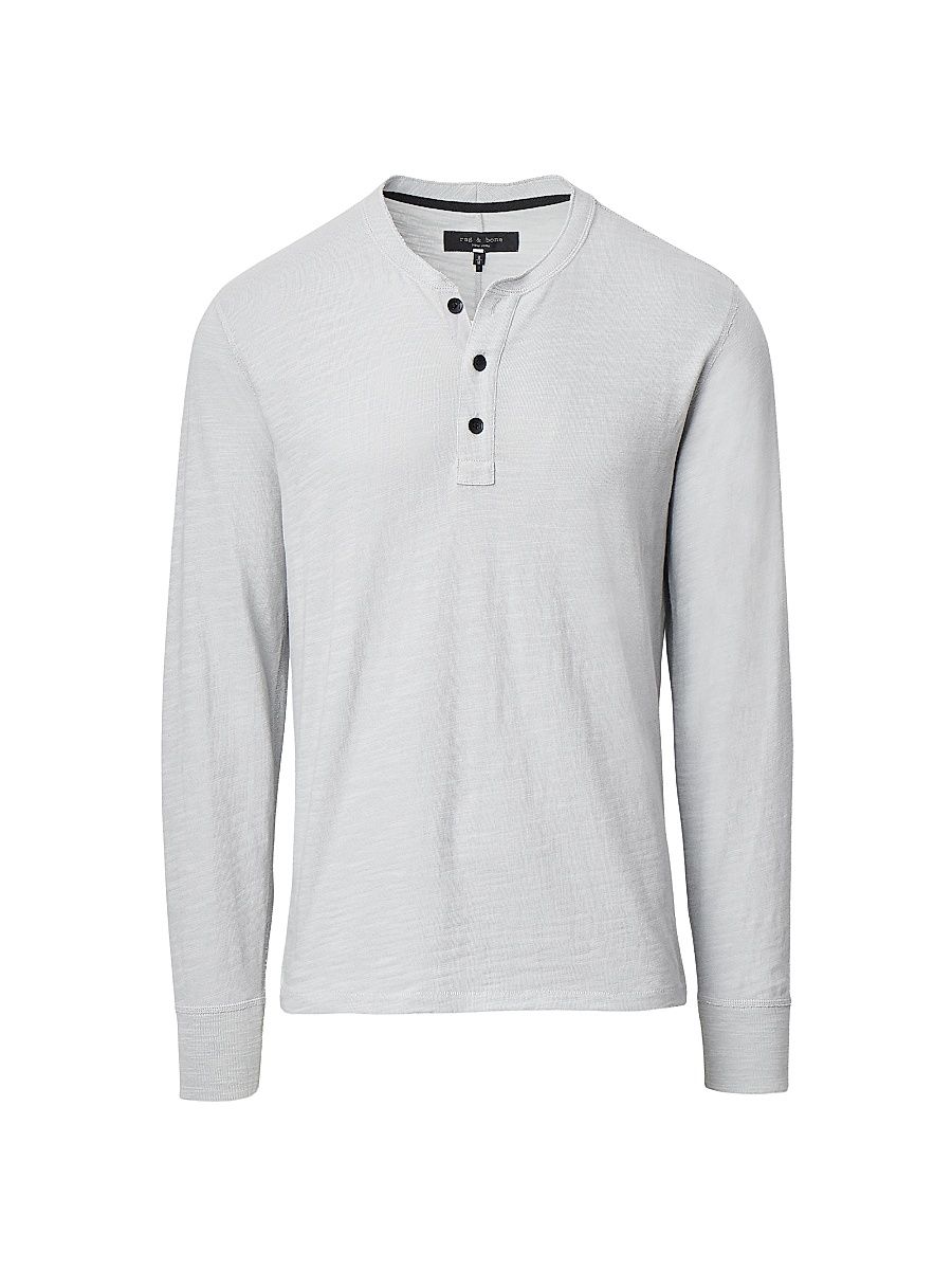 Men's Classic Flame Henley - Harbor Grey - Size XXL