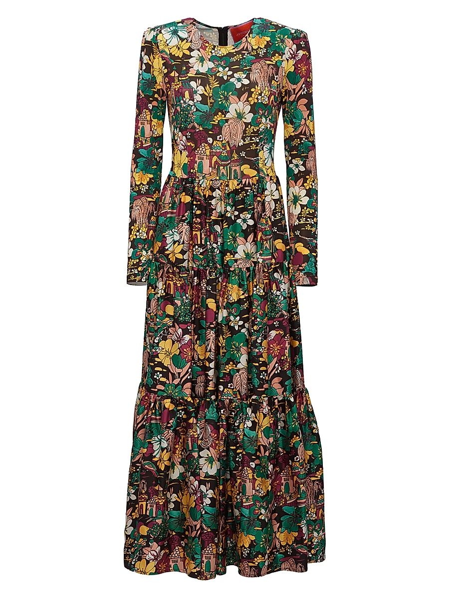 Women's Big Dress - Temples Multicolor - Size XXL