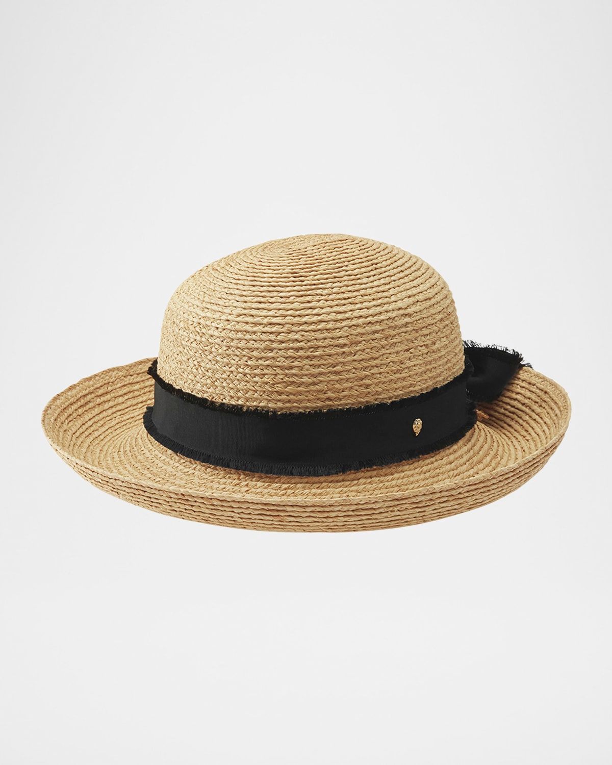 Braided Raffia Sun Hat With Grosgrain Bow