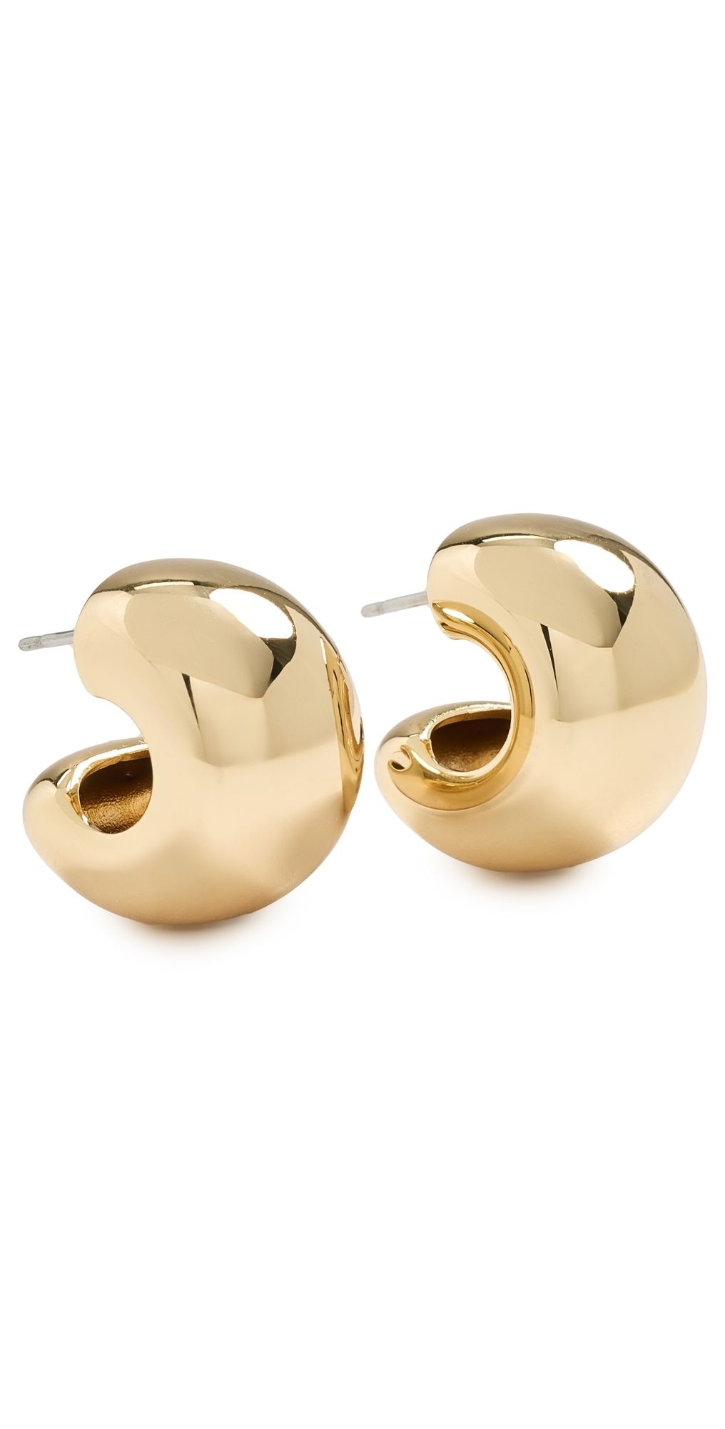 JENNY BIRD Small Gemma Hoops High Polish Gold One Size