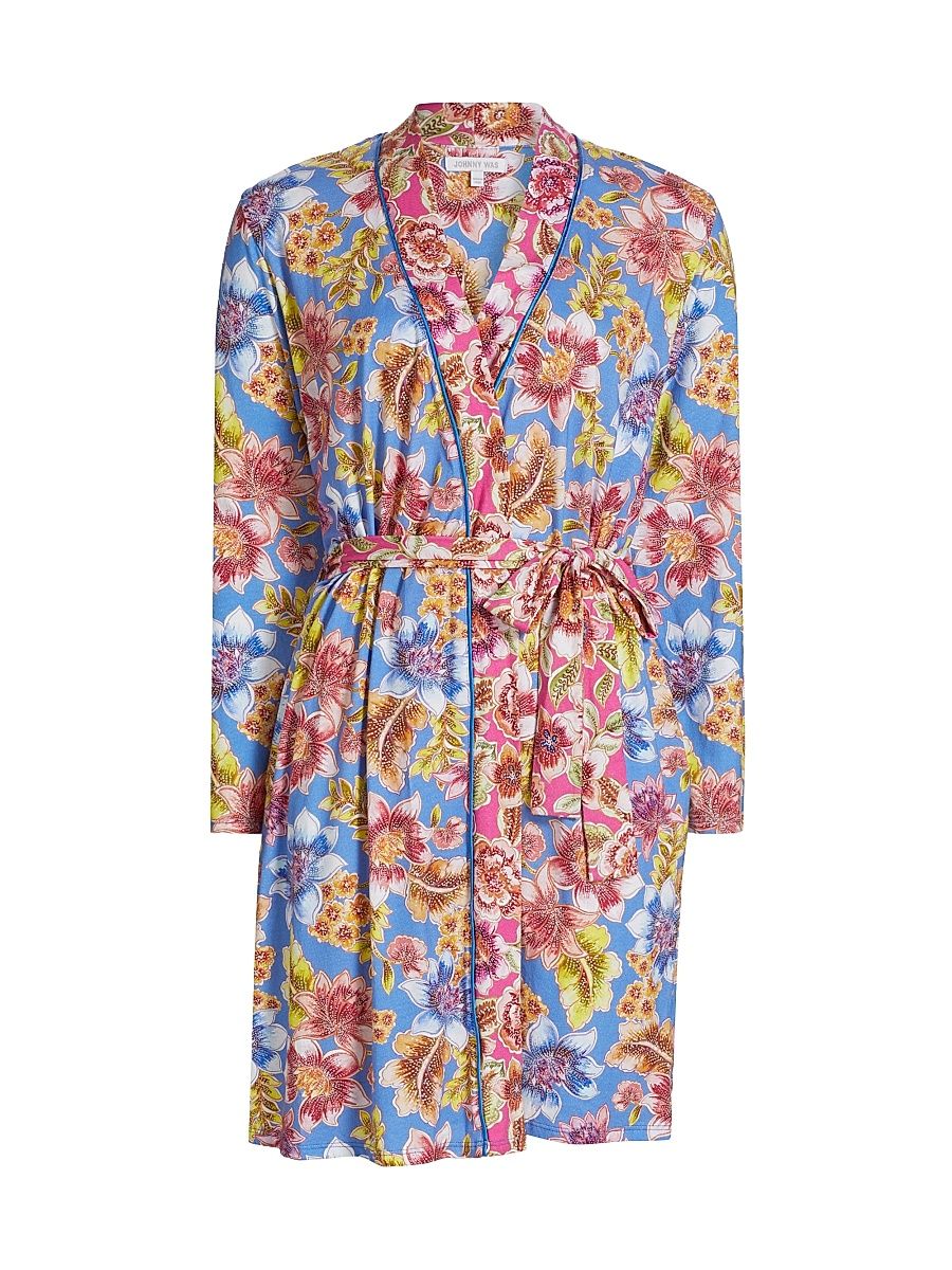 Women's The Jonesy Floral Sleep Robe - Leilah - Size Medium