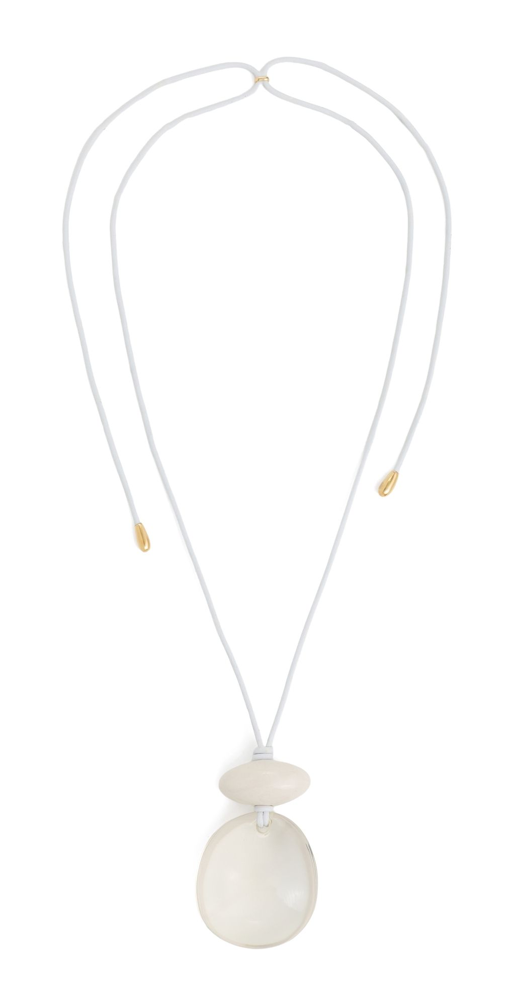 Lizzie Fortunato Lune Cord Necklace White One Size