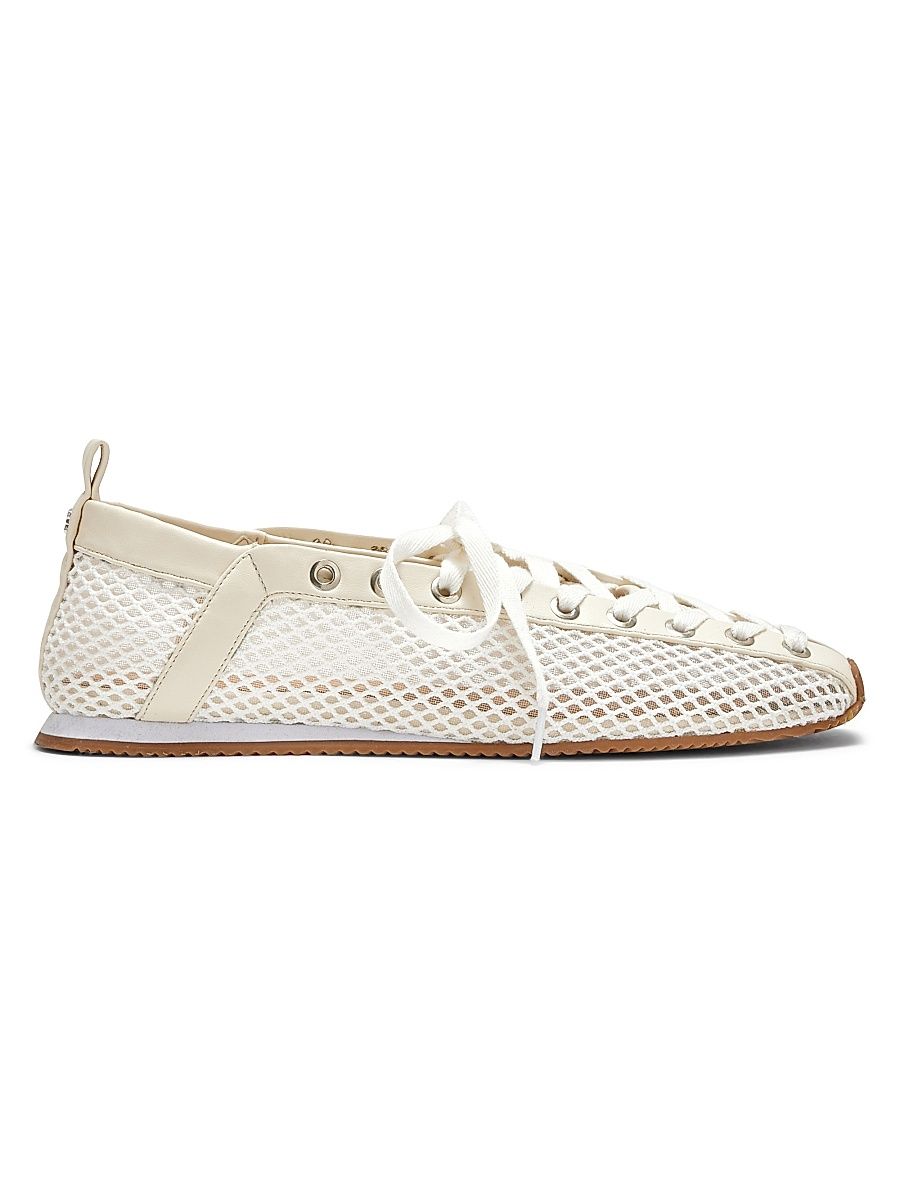 Women's Sporty Ballerina Mesh Flats - Egret - Size 11