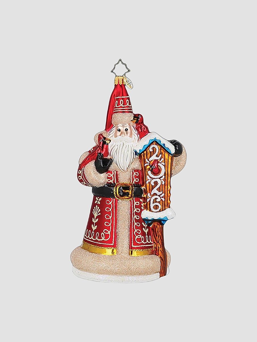 2026 Country Cardinal Santa Ornament
