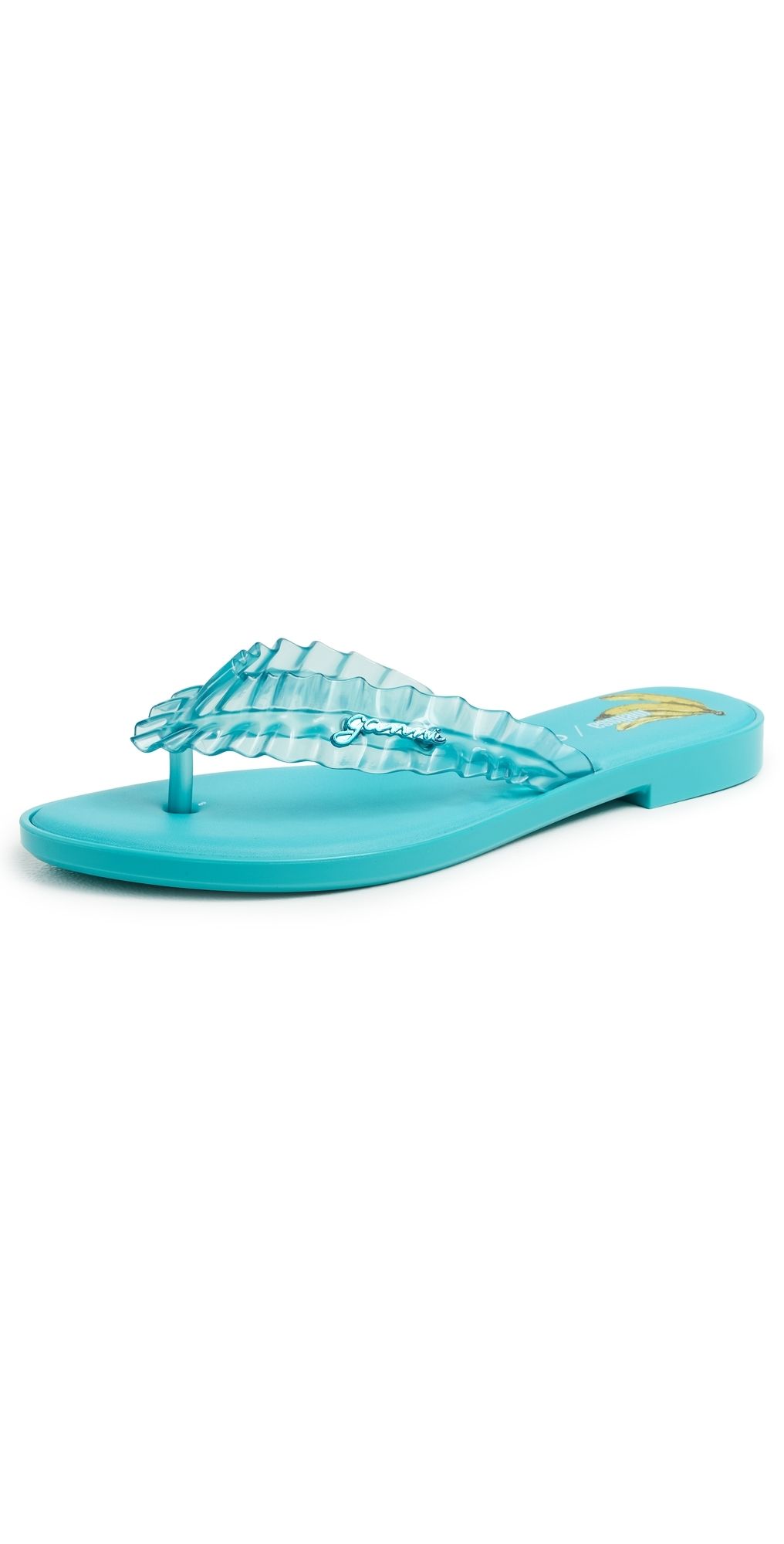 Melissa Melissa x Ganni Jelly Flip Flops Blue 6