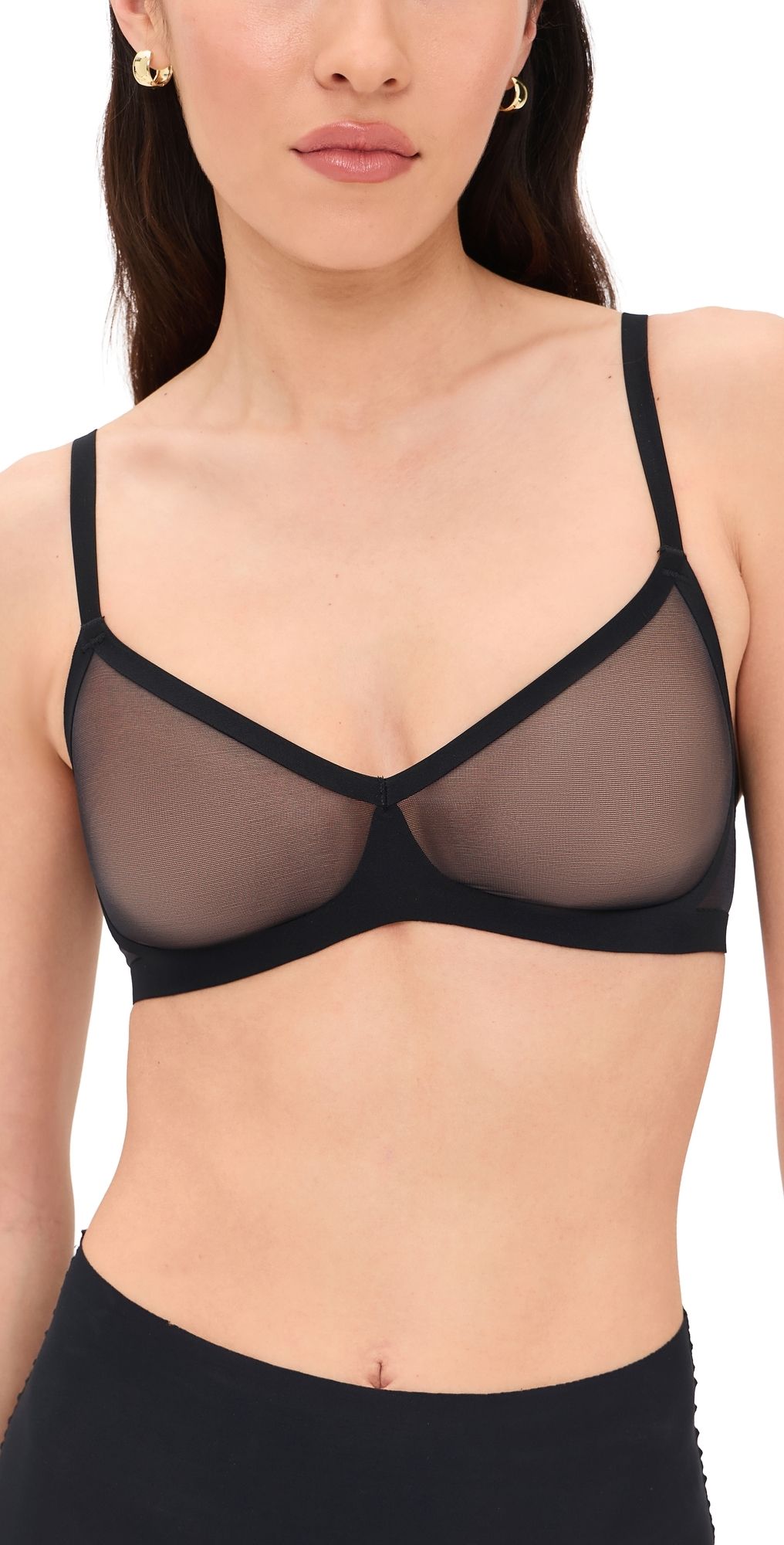 Commando Chic Mesh Bralette Black S