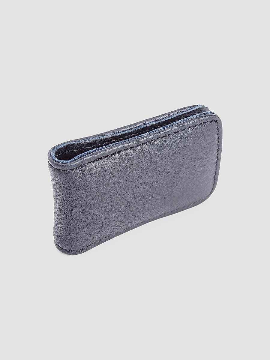 Royce New York Men's Royce New York Leather Magnetic Money Clip - Navy Blue