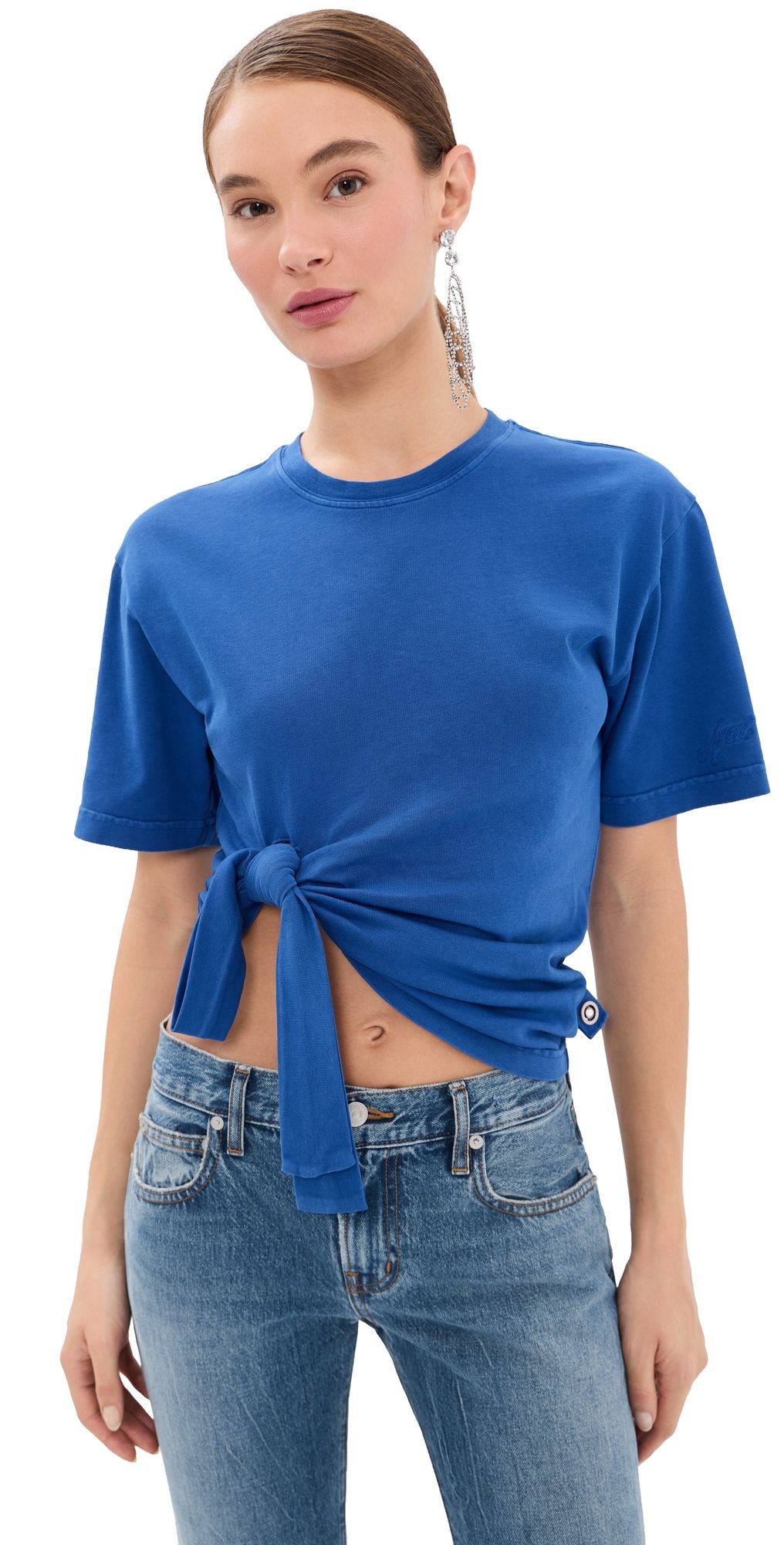 AREA Knot T-Shirt Cobalt Blue L