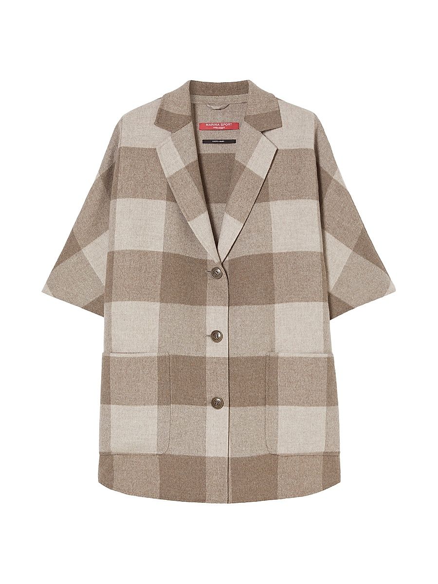 Women's Double Faced Wool Blend Jacket - Turtledove Macro - Size 22