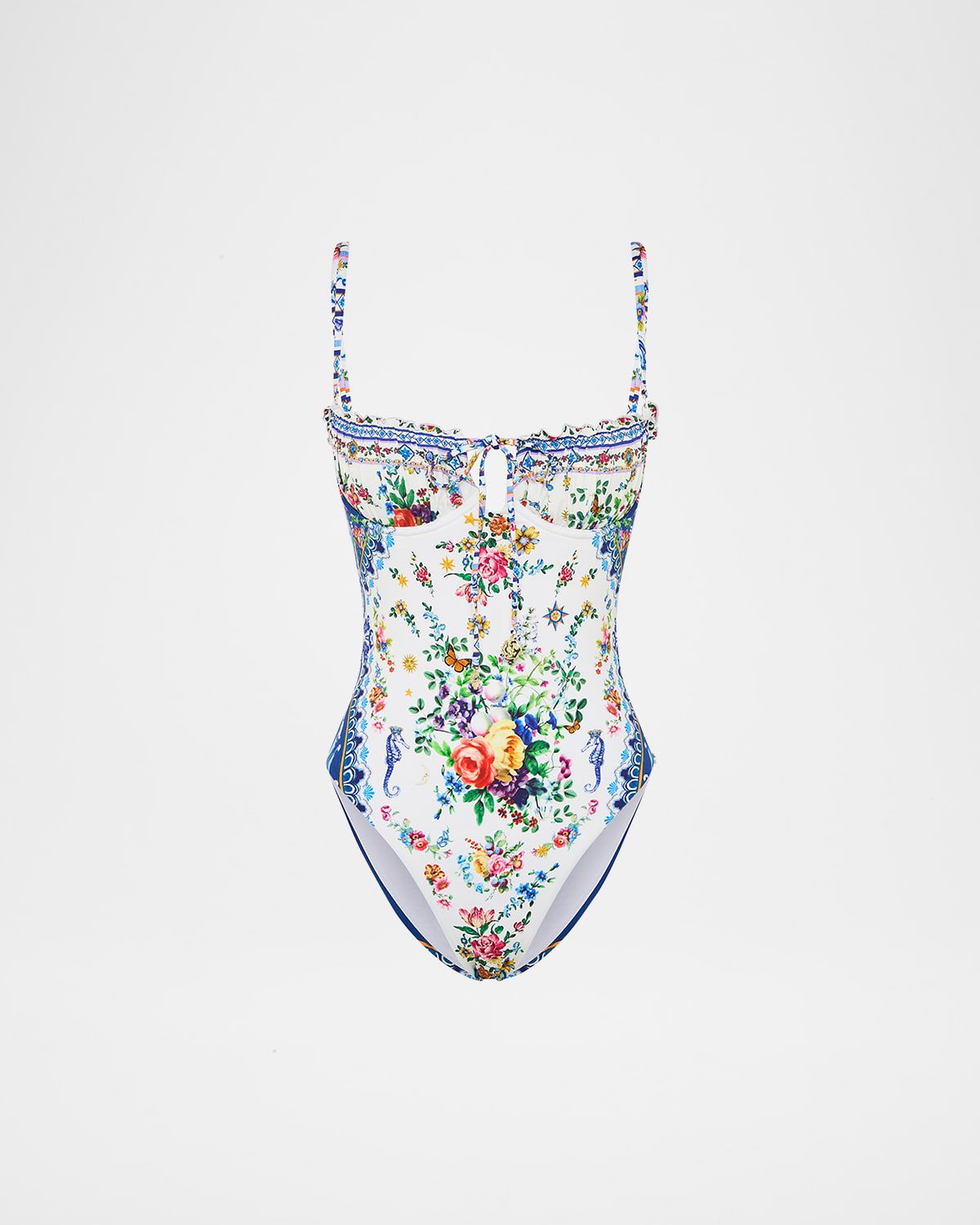 Tiles Darls Ruched Underwire One-Piece Swimsuit