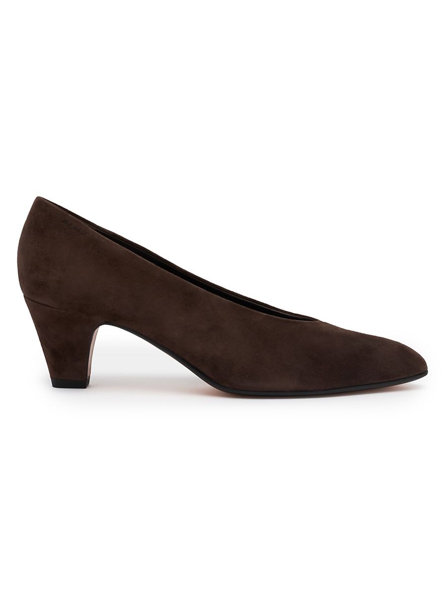 Women's Aline 55MM Suede Pumps - Ebano - Size 10.5