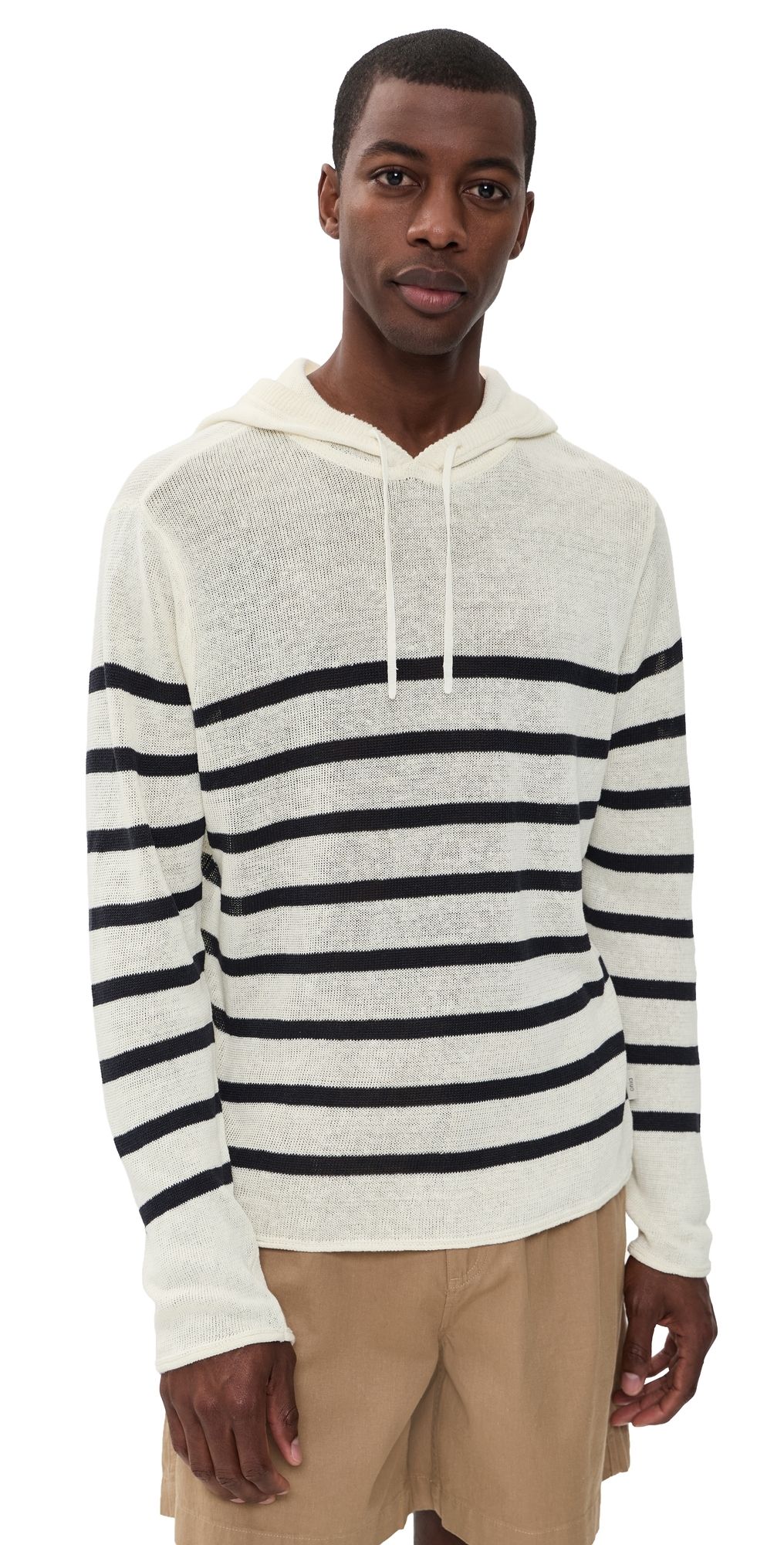 Onia Frank Hooded Sweater Midnight/Egret S