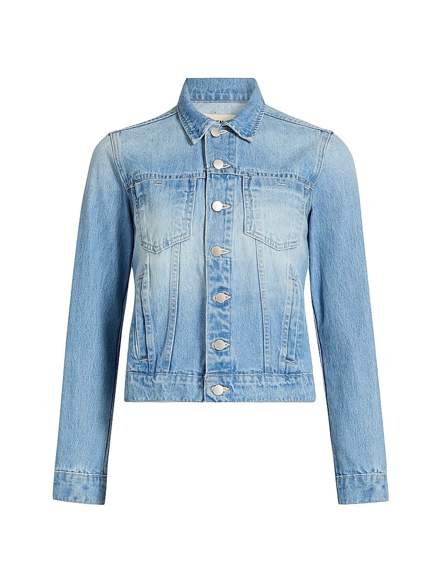 Women's Celine Slim-Fit Denim Jacket - Bell Flower - Size Large