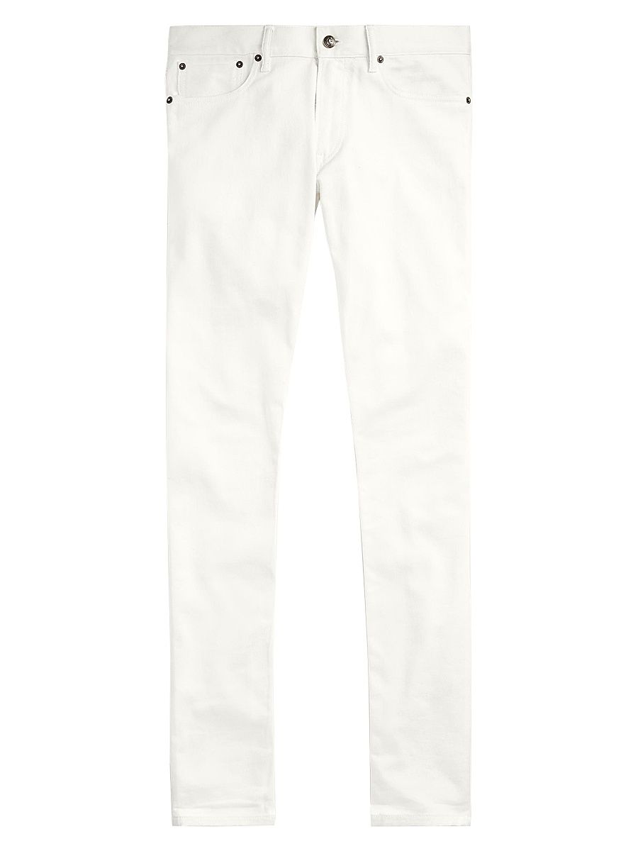 Men's Slim Fit Jeans - White - Size 40