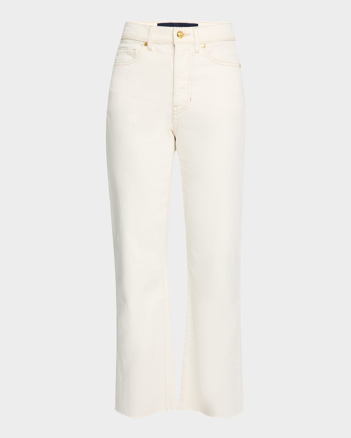 Dylan High-Rise Straight Ankle Jeans