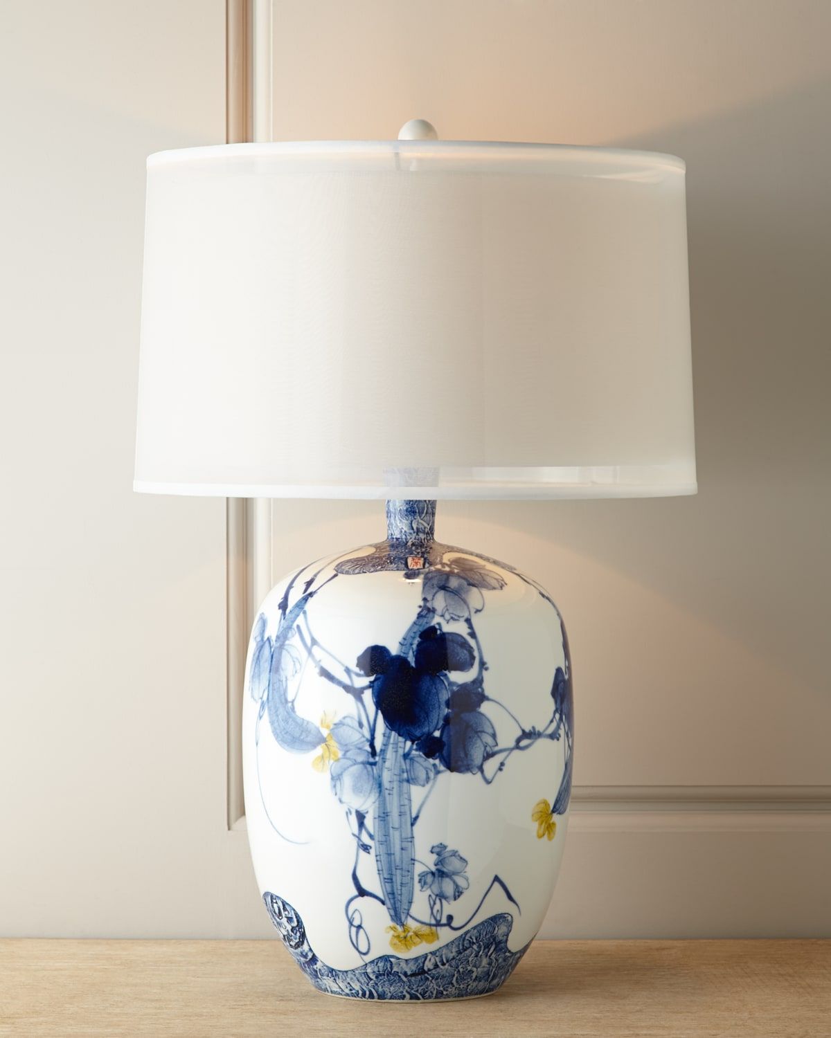 Floral Chinoiserie Lamp