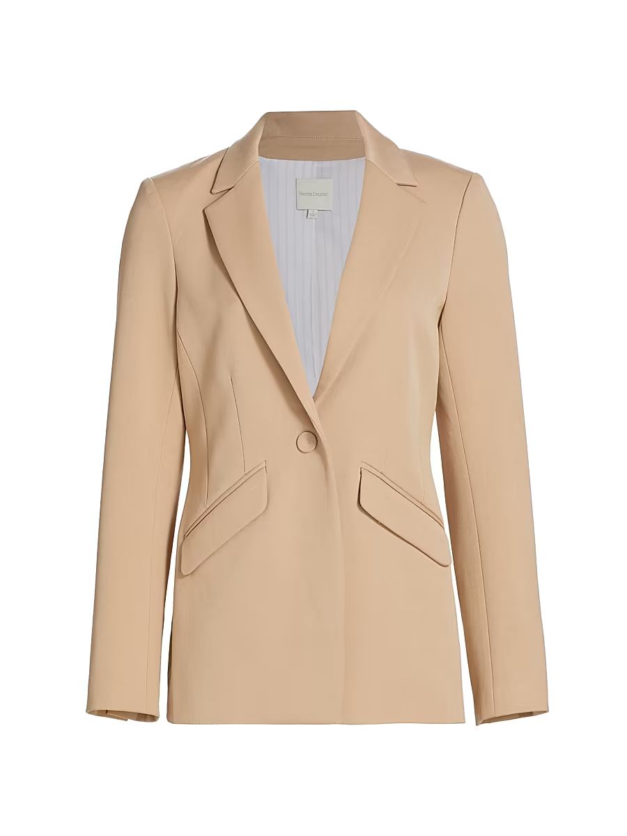 Women's Favorite Tailored Blazer - Beige - Size XL