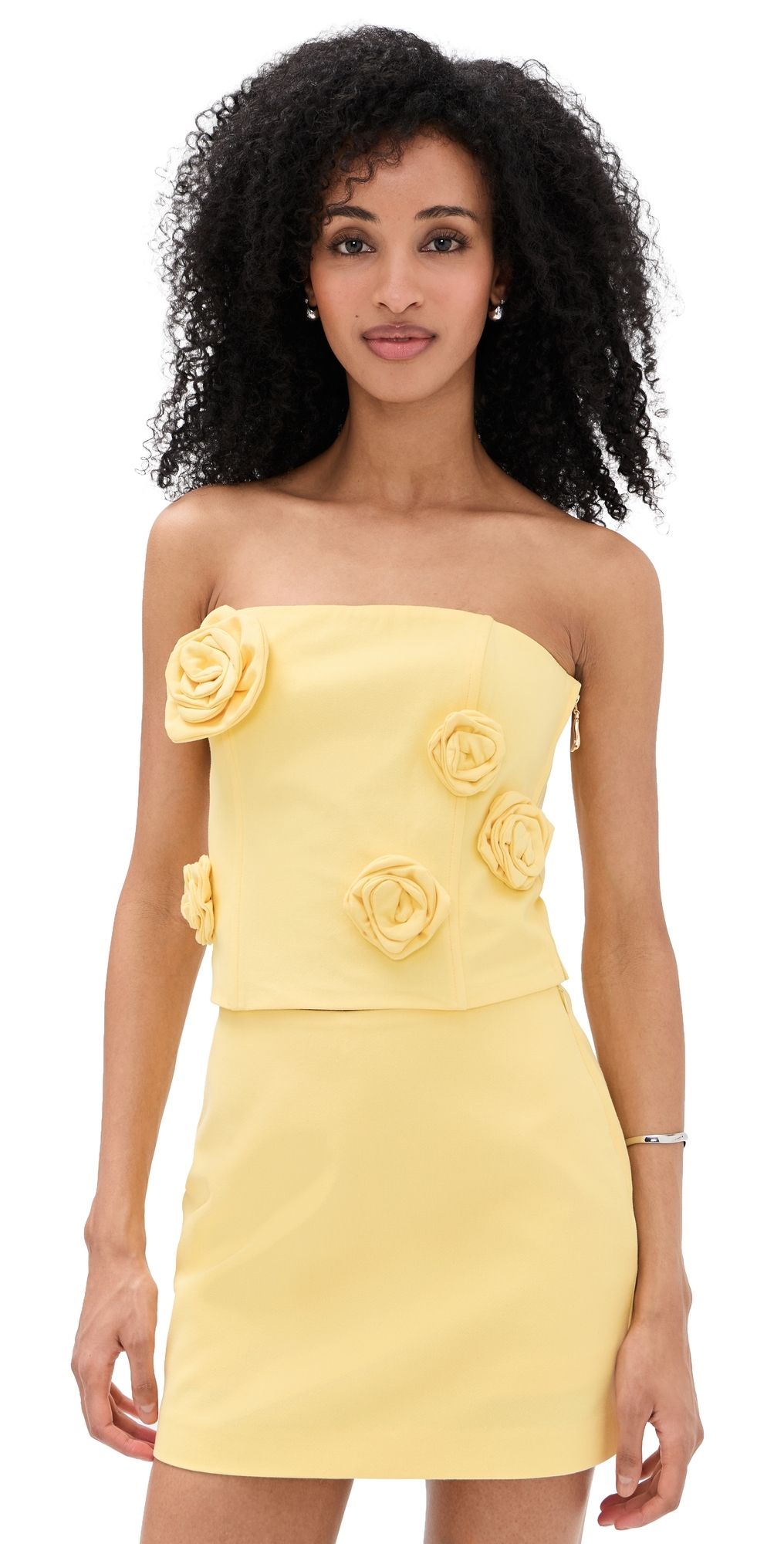 Line & Dot Eleodra Tube Top Yellow XS