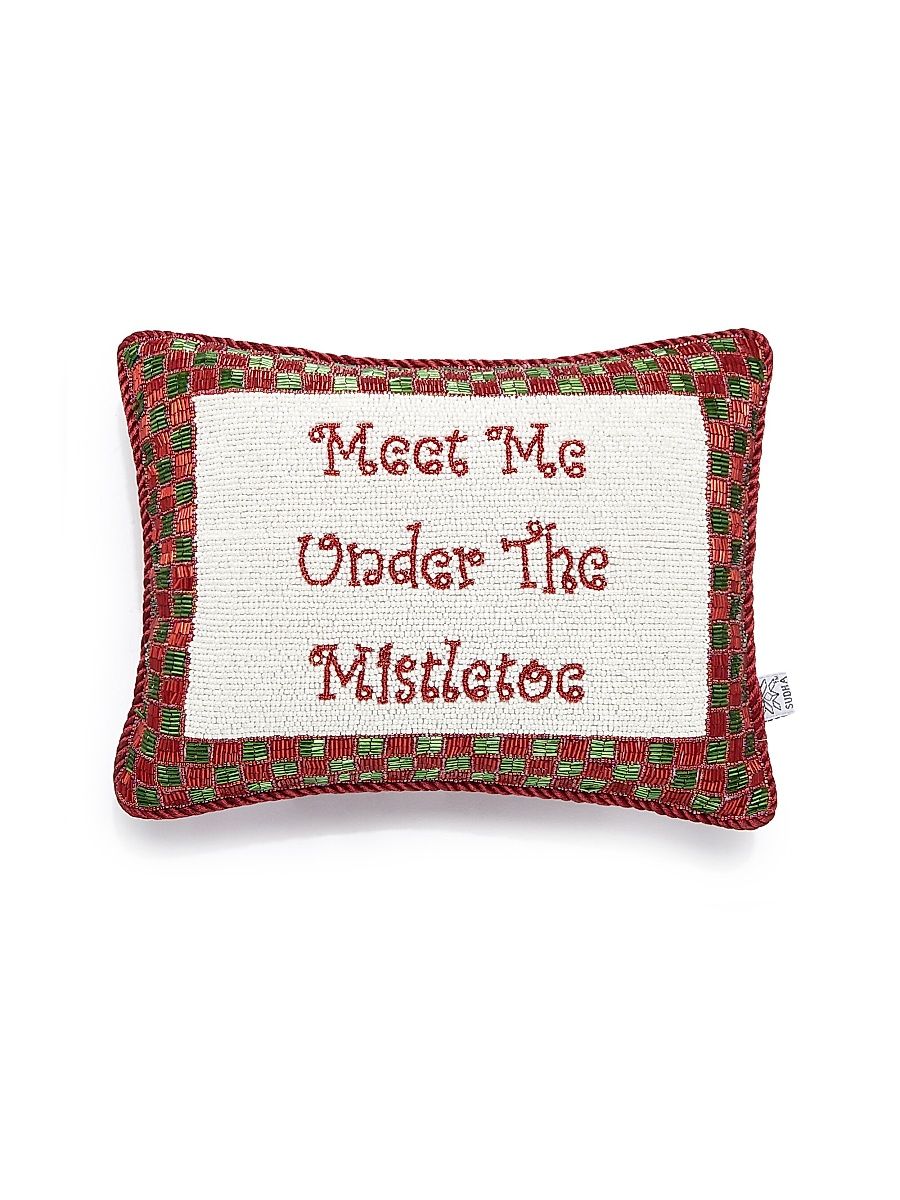 Mistletoe Beaded Pillow