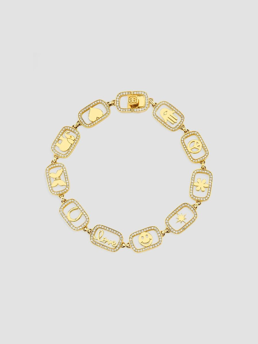 Sydney Evan Women's Confetti Disco 14K Yellow Gold & 1.10 TCW Diamond Icon Bracelet - Yellow Gold