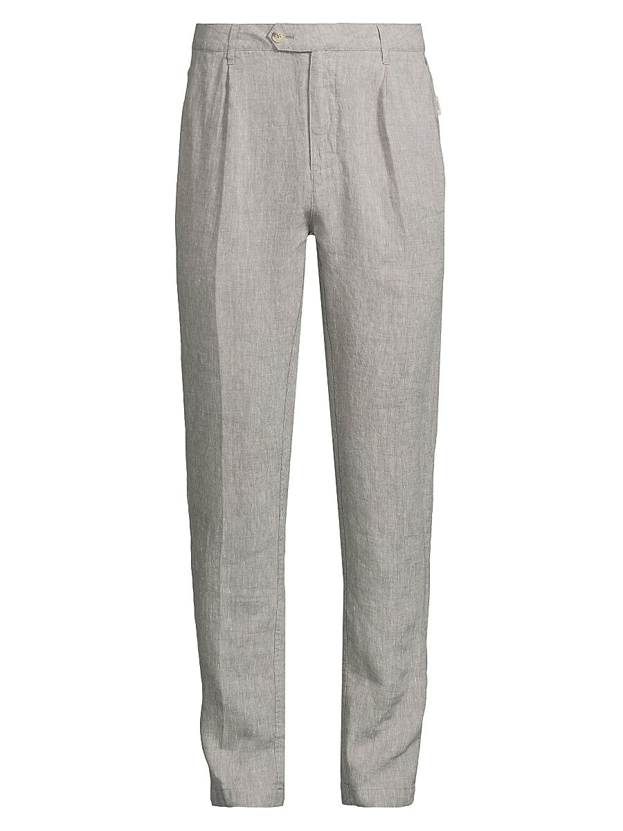 Men's Cashmere Drawstring Joggers - Cool Grey - Size 38