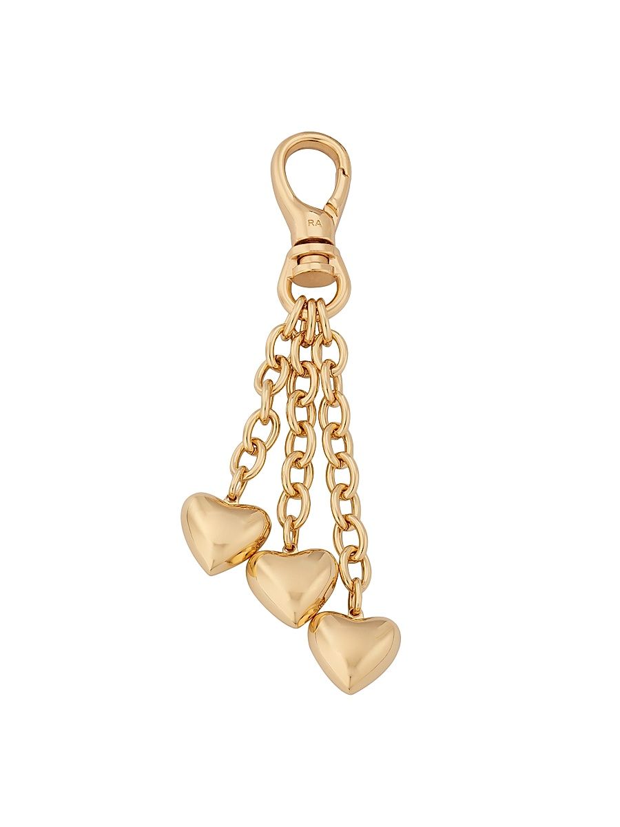 Women's The Puffy Heart Goldtone Bag Charm - Gold