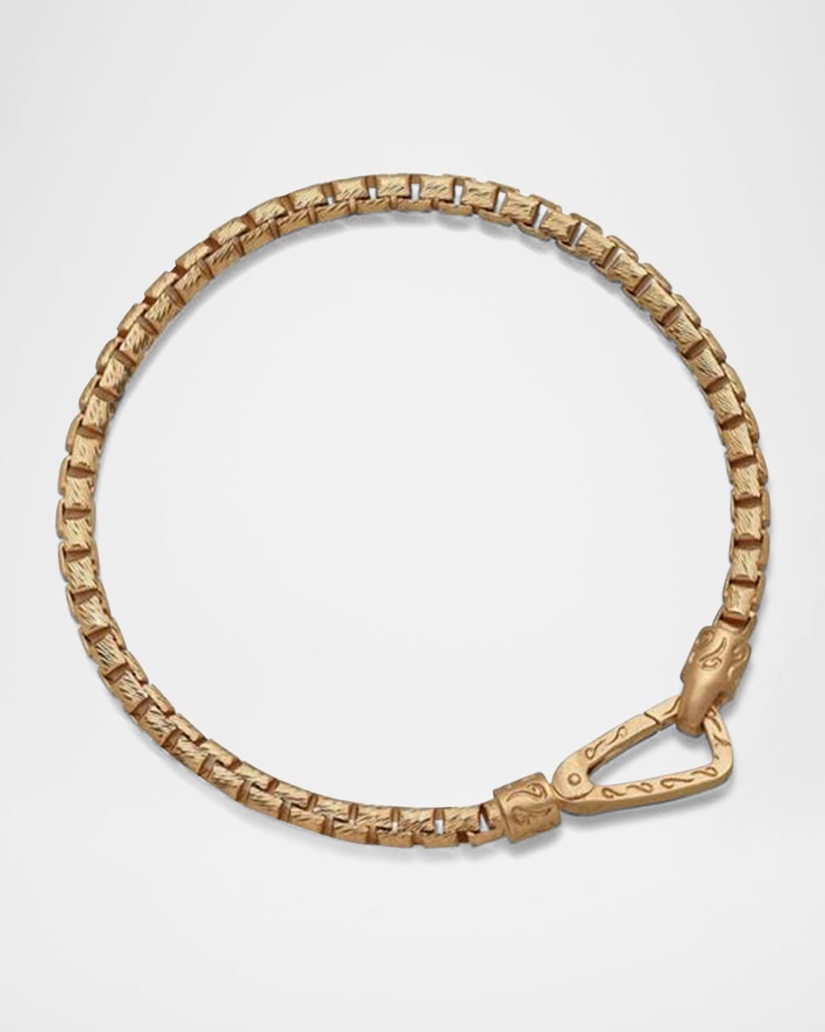 Men & apos;s Ulysses Box Chain Bracelet, Gold