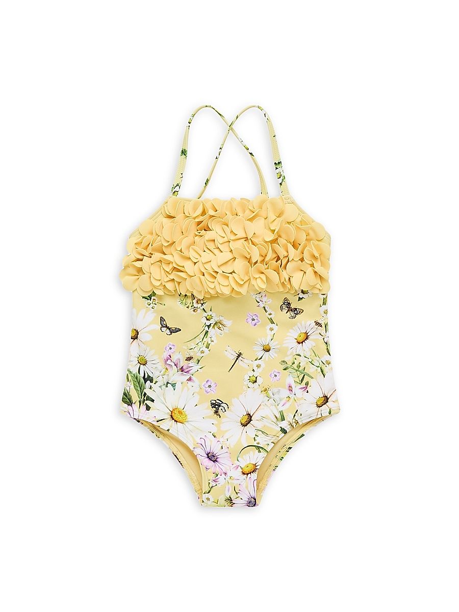 Baby Girl's, Little Girl's & Girl's Daisy Chains Rosette One-Piece Swimsuit - Daisy Chains - Size 3 Months